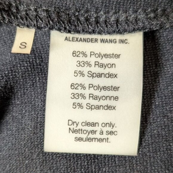 Alexander Wang Bodycon Dress Zip-Front Sheath Womens Small LBD Going Out Date - Picture 4 of 8